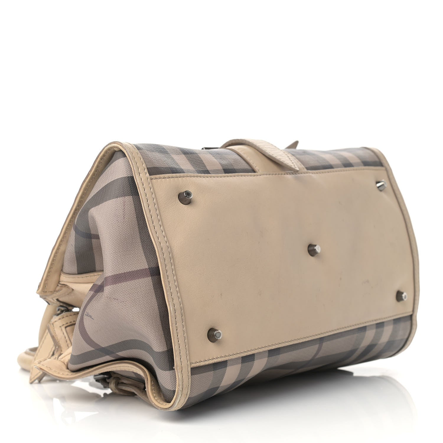 Burberry Smoked Check Satchel Trench 4 of 26