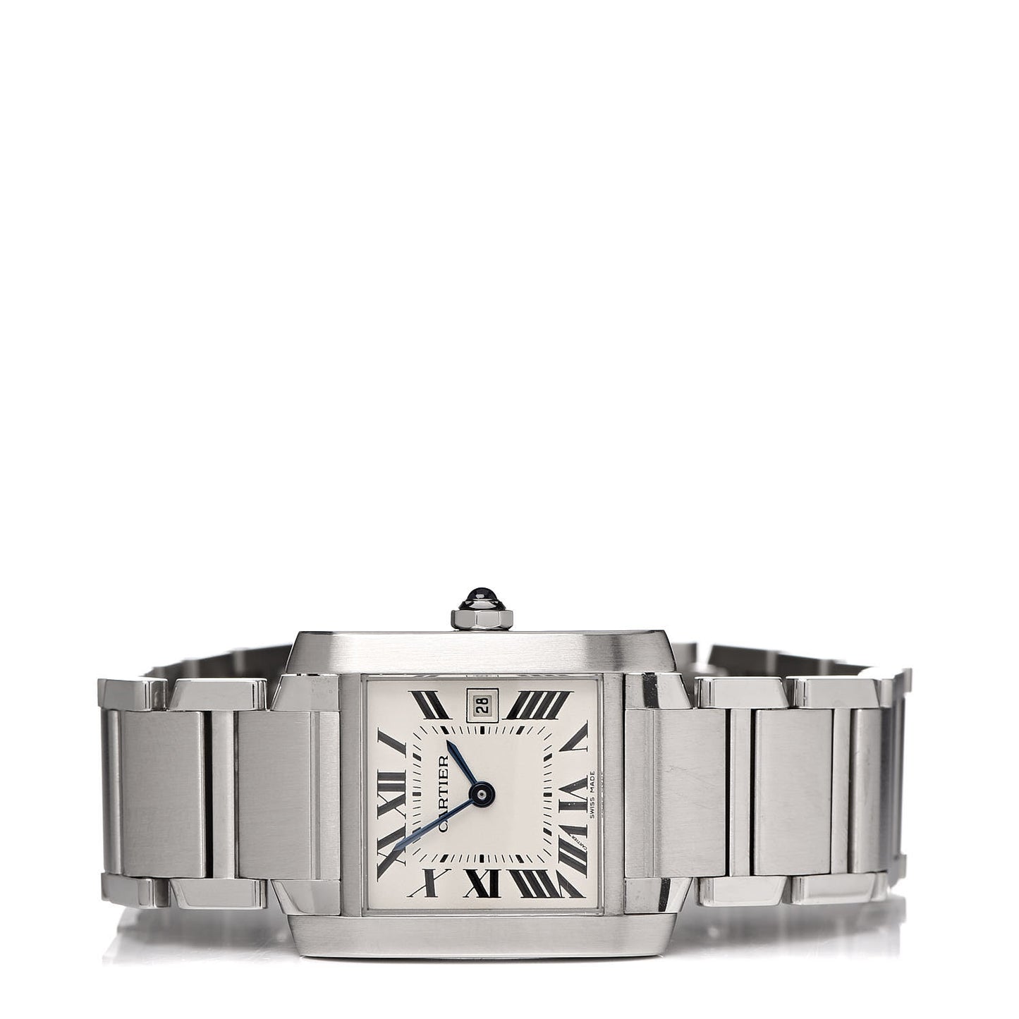 Stainless Steel 25mm Tank Francaise Quartz Watch