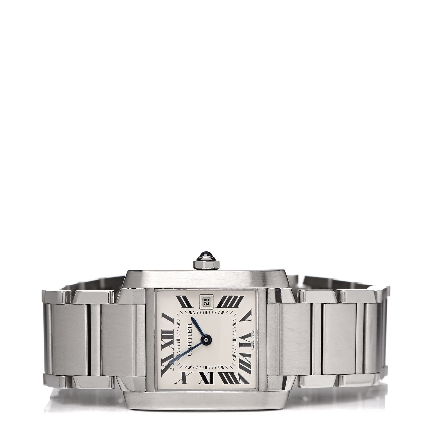 Cartier Stainless Steel 25mm Tank Francaise Quartz Watch 4 of 9