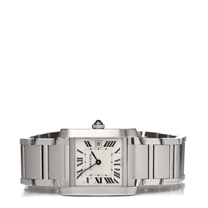Cartier Stainless Steel 25mm Tank Francaise Quartz Watch 4 of 9