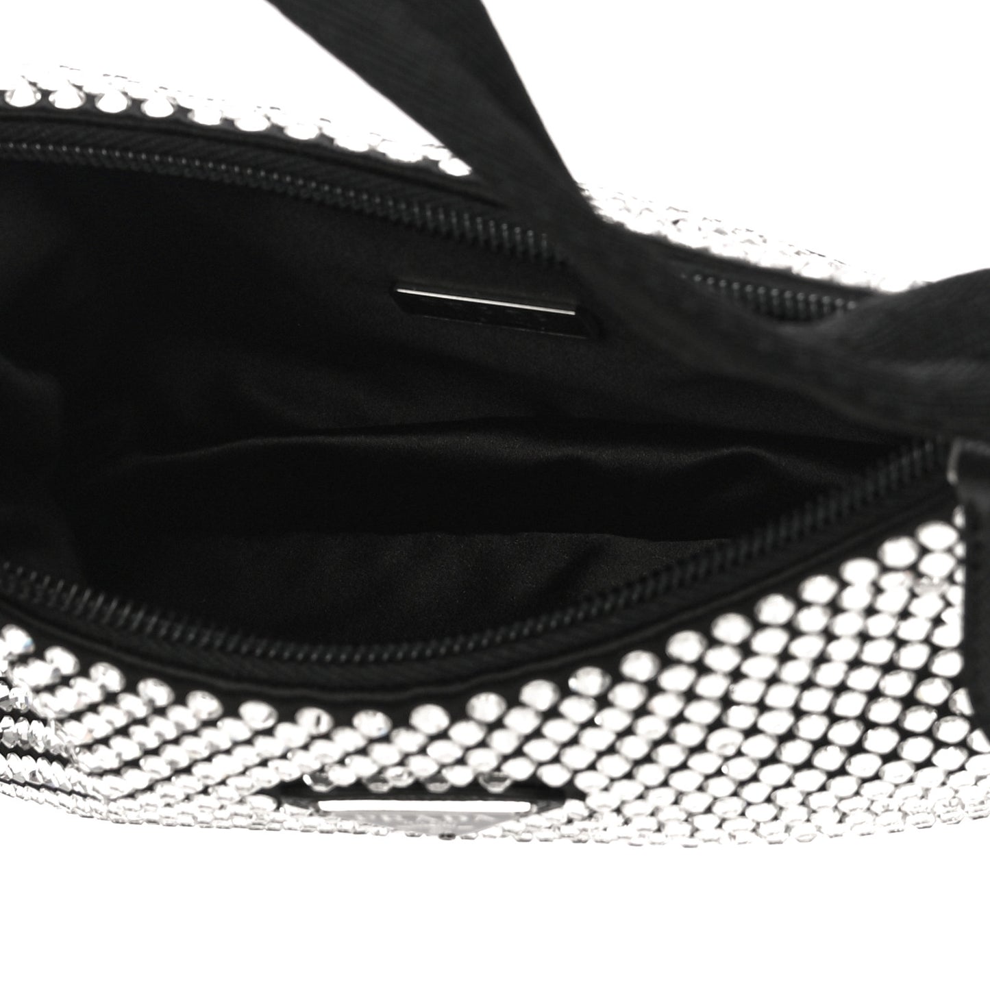 Satin Crystal Mini Re-Edition 2000 Bag Cristal