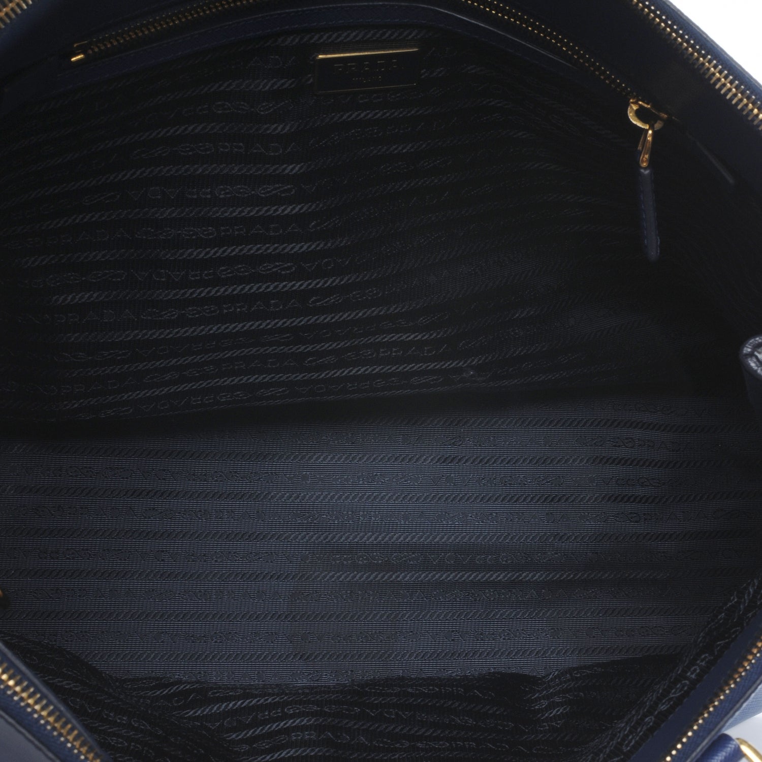 Prada Saffiano Lux Large Tote Bluette 6 of 8