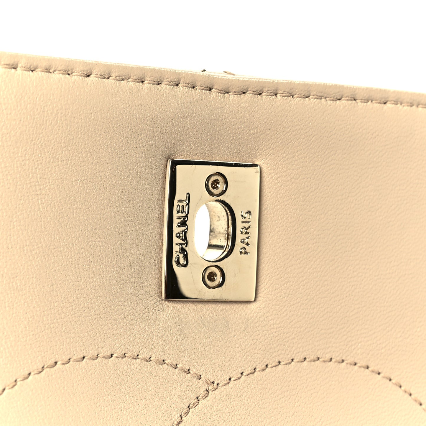 Lambskin Quilted Medium Trendy CC Flap Dual Handle Bag Beige
