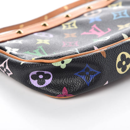 Louis Vuitton Monogram Multicolor Pochette Accessories Black 10 of 12