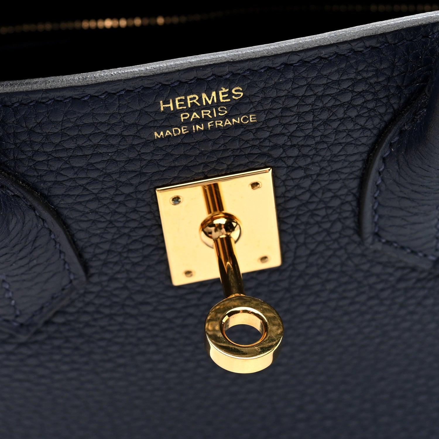 Hermes Togo Birkin 25 Bleu Nuit 6 of 11