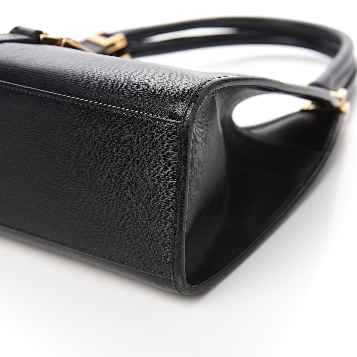 Calfskin Bardot Shoulder Bag Black