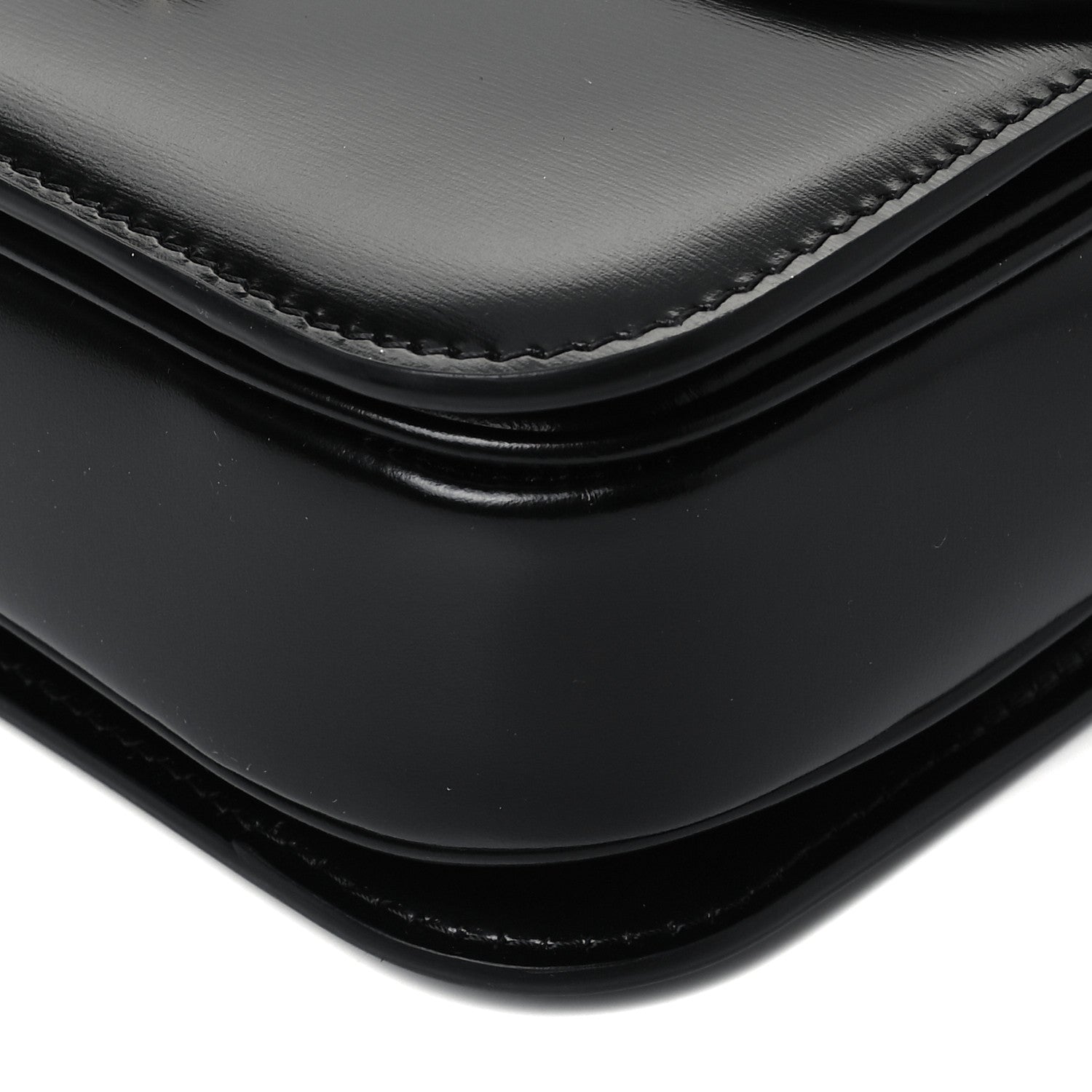 Celine Shiny Calfskin Medium Triomphe Black 8 of 8