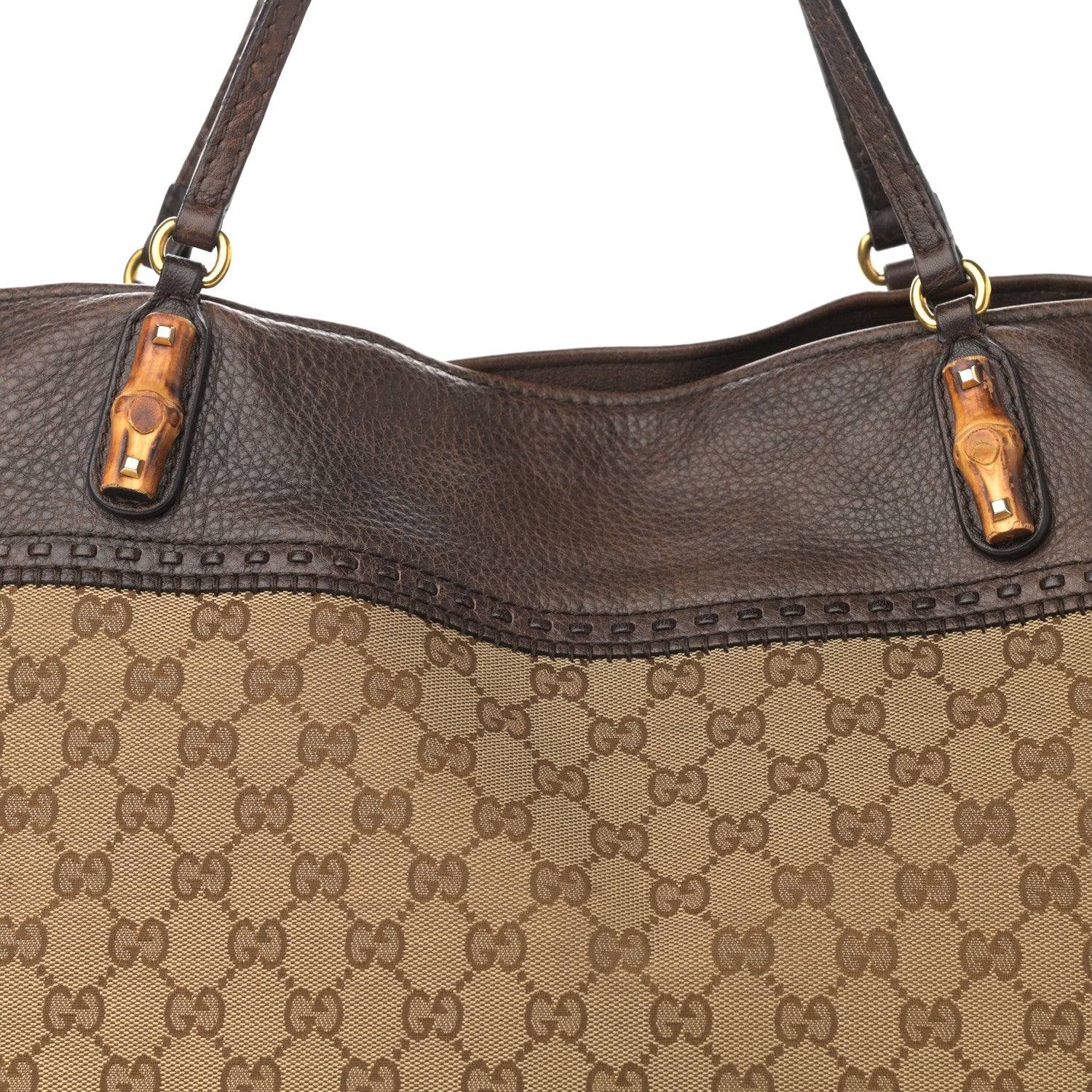 Gucci Monogram Medium Laidback Crafty Tote Dark Brown 9 of 15