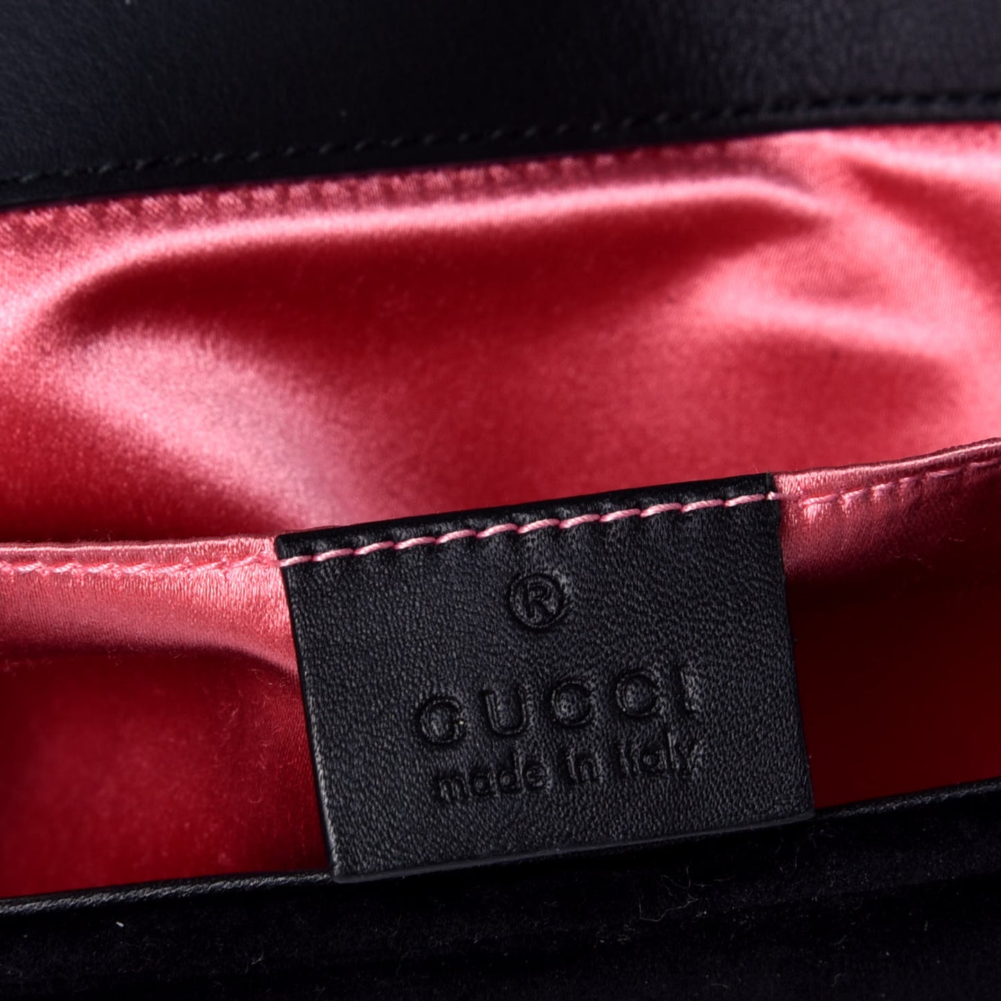 Velvet Matelasse Mini GG Marmont Shoulder Bag Black
