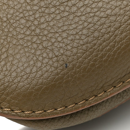 Chloe Grained Calfskin Small Marcie Saddle Bag Anchor Grey 17 of 18