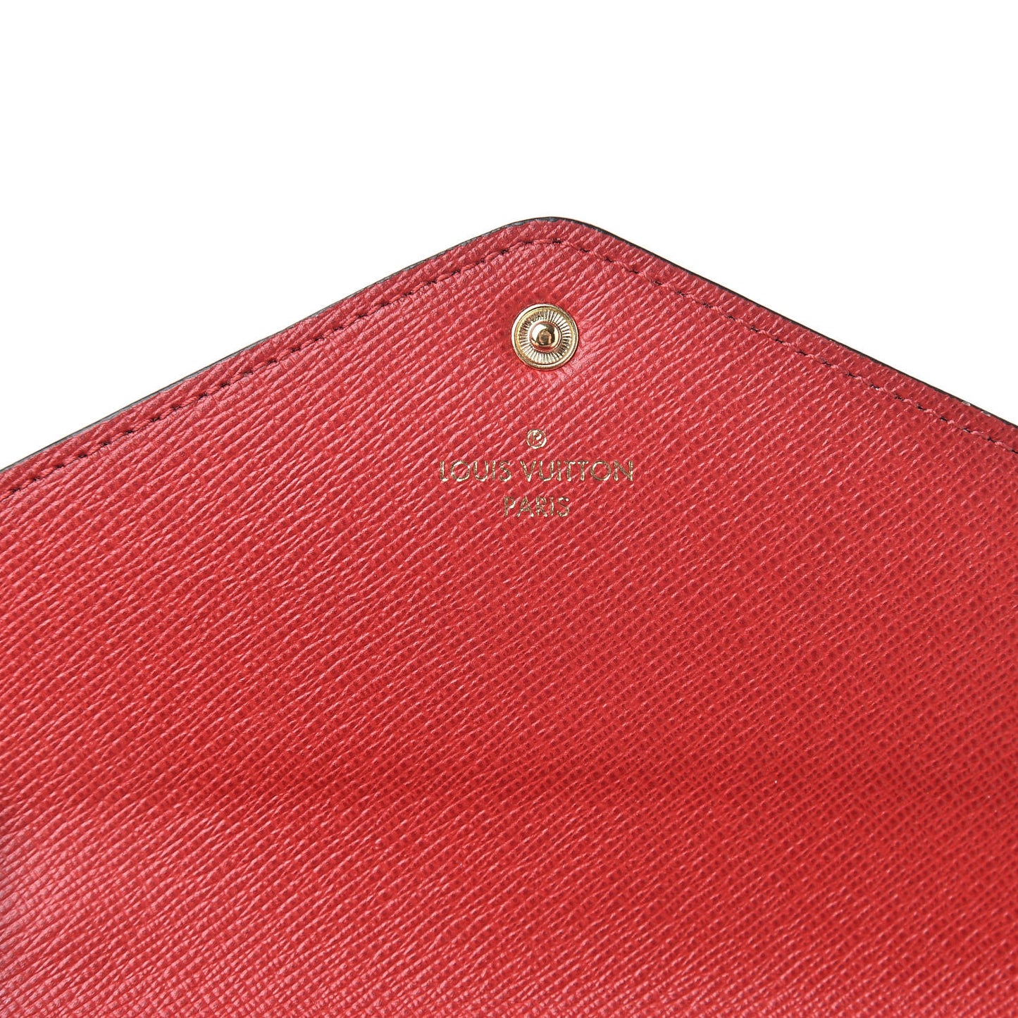 Damier Ebene Josephine Wallet Red