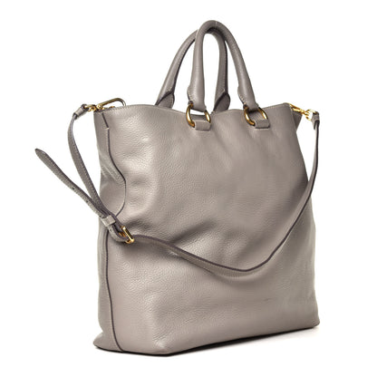 Prada Vitello Daino Shopping Tote Argilla 2 of 8