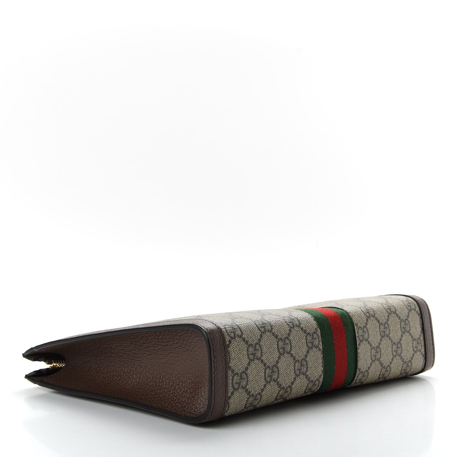 Gucci GG Supreme Monogram Web Ophidia Pouch Brown 4 of 7