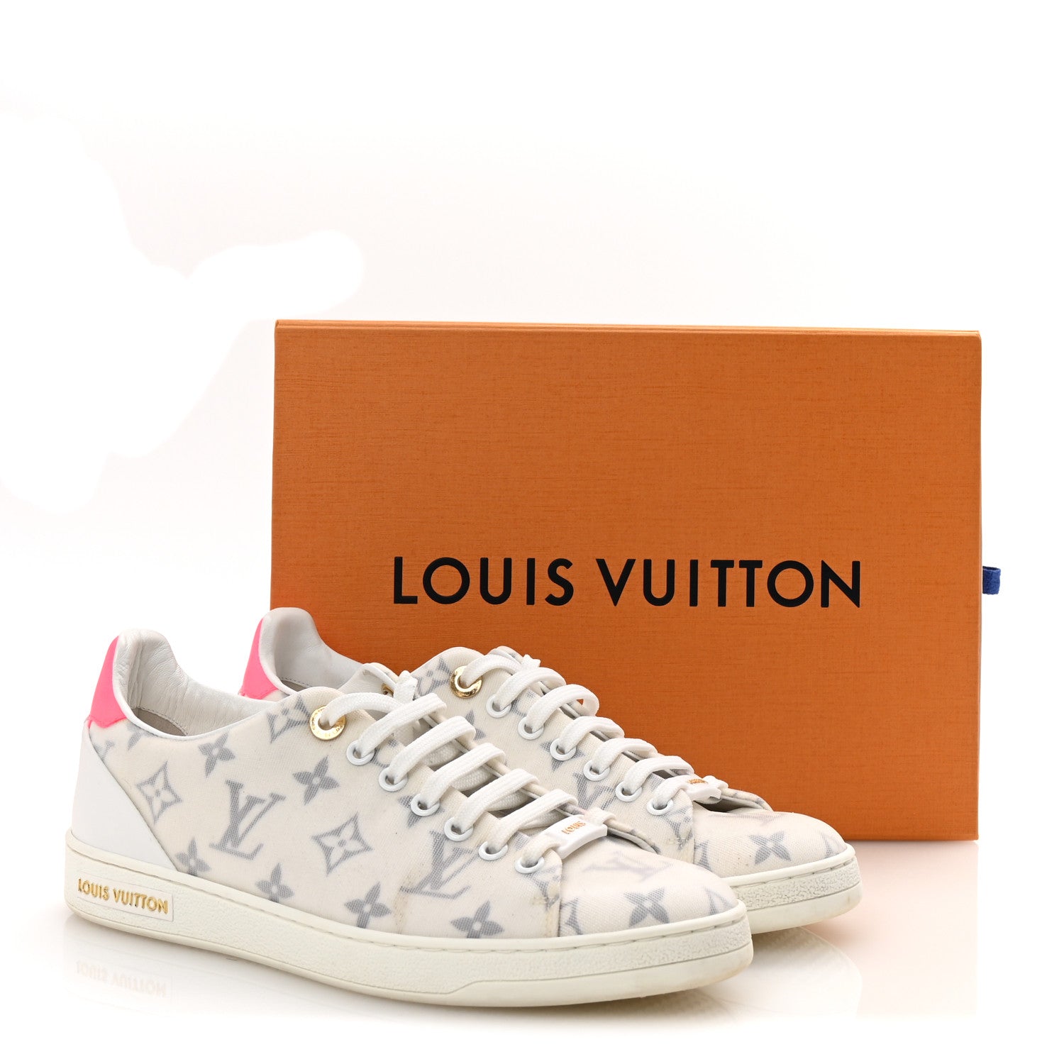 Louis Vuitton Technical Fabric Calfskin Monogram Frontrow Sneakers 39 Pink 10 of 10
