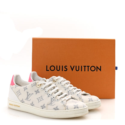 Louis Vuitton Technical Fabric Calfskin Monogram Frontrow Sneakers 39 Pink 10 of 10