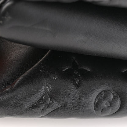 Louis Vuitton Lambskin Embossed Monogram Coussin PM Black 13 of 15