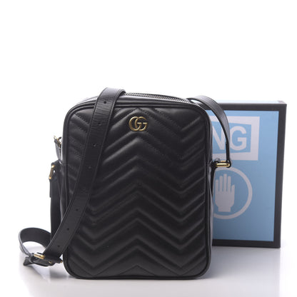 Gucci Calfskin Matelasse GG Marmont Travel Bag Black 11 of 11
