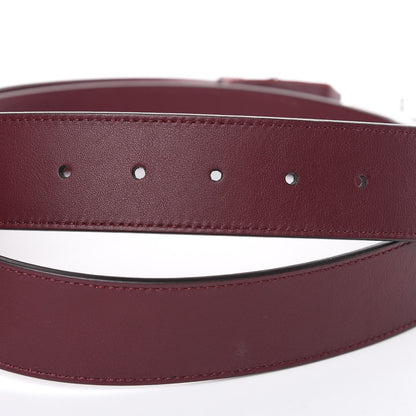 Gucci Moon Calfskin Nickel Double G 40mm Belt 110 44 Strong Red 6 of 8