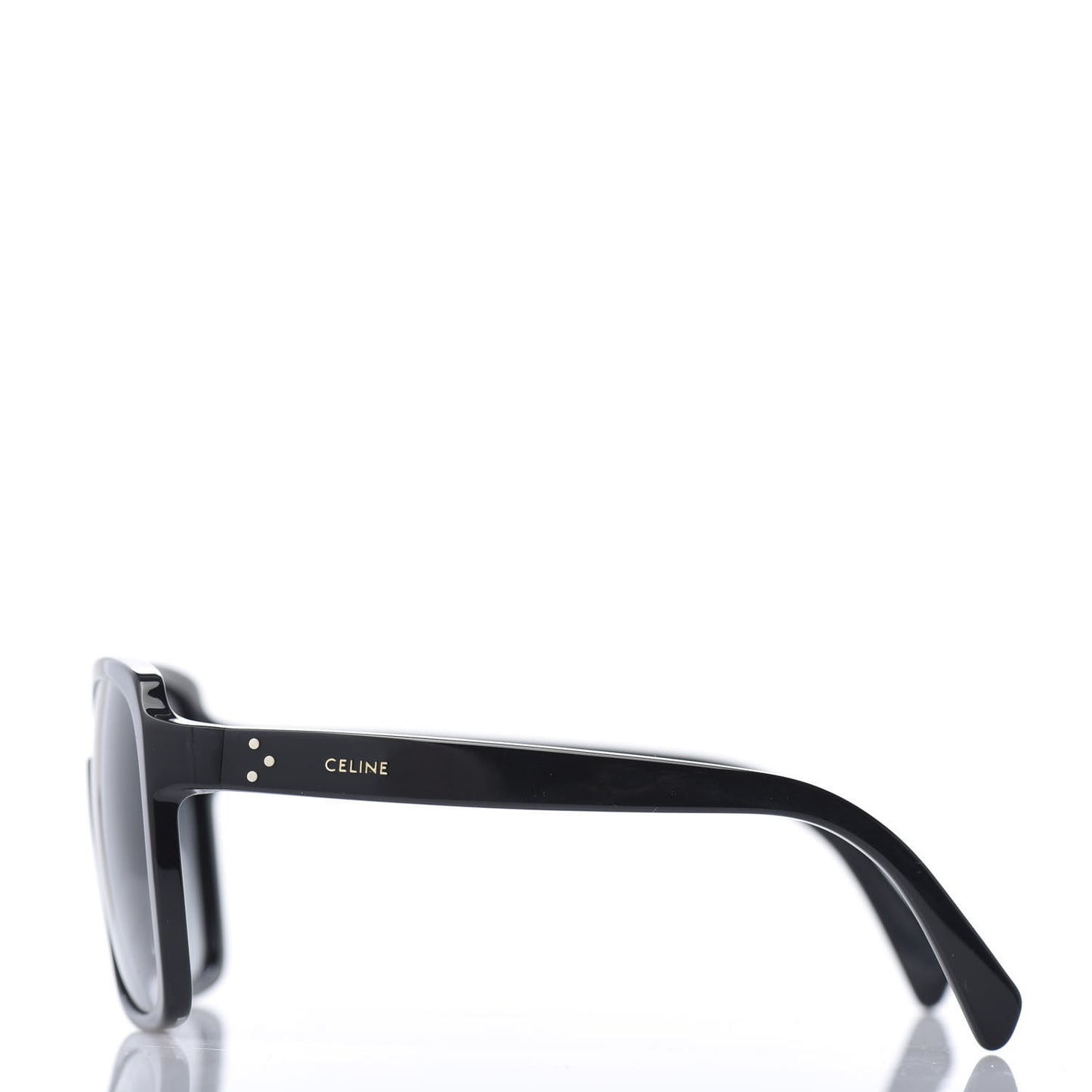 Oversized Square Acetate Sunglasses CL40146F Black