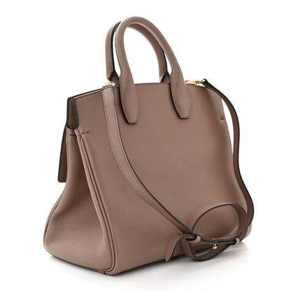 Salvatore Ferragamo Calfskin The Studio Bag Caraway Seed 4 of 10