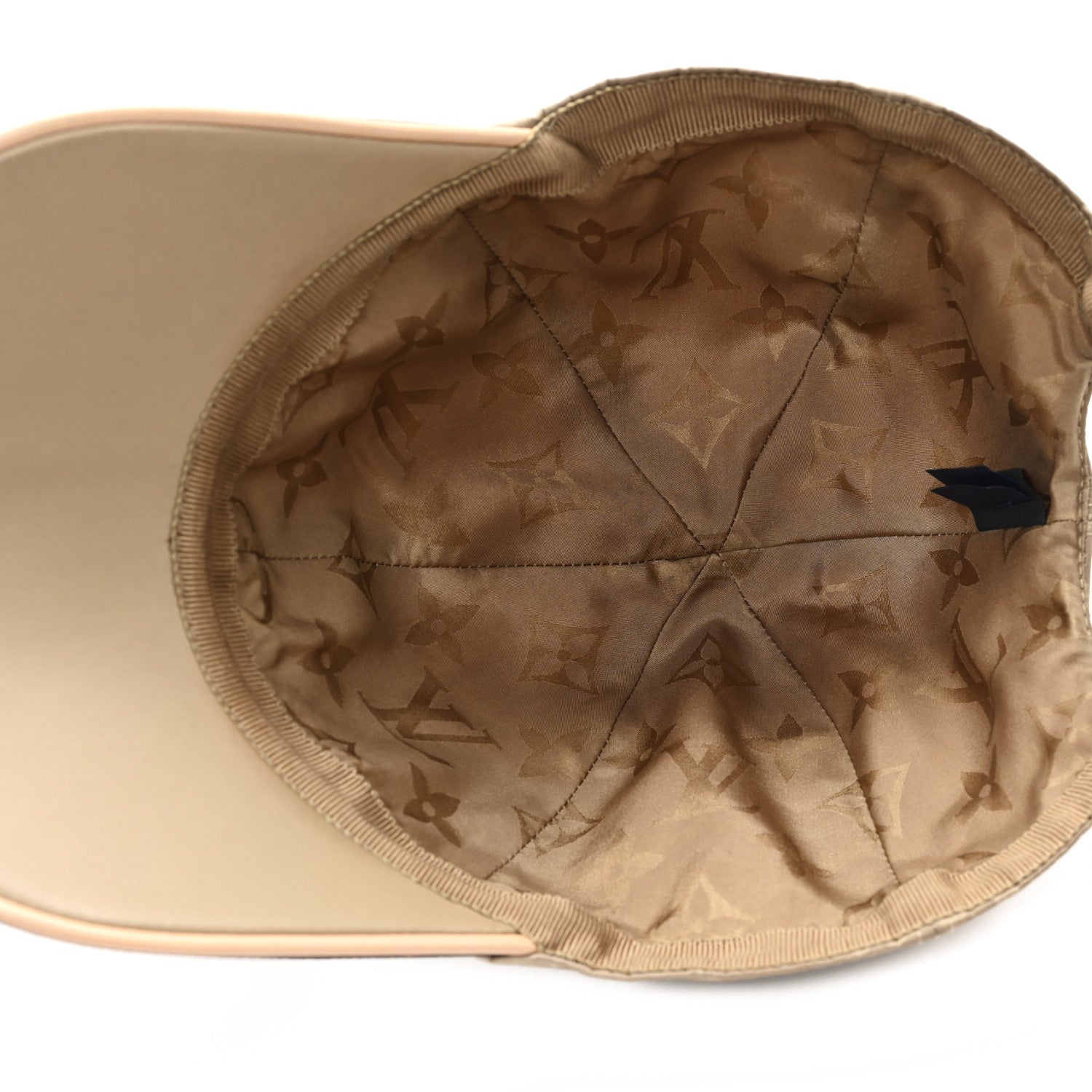 Louis Vuitton Polyester Silk Monogram LV Get Ready Cap L Beige 7 of 9