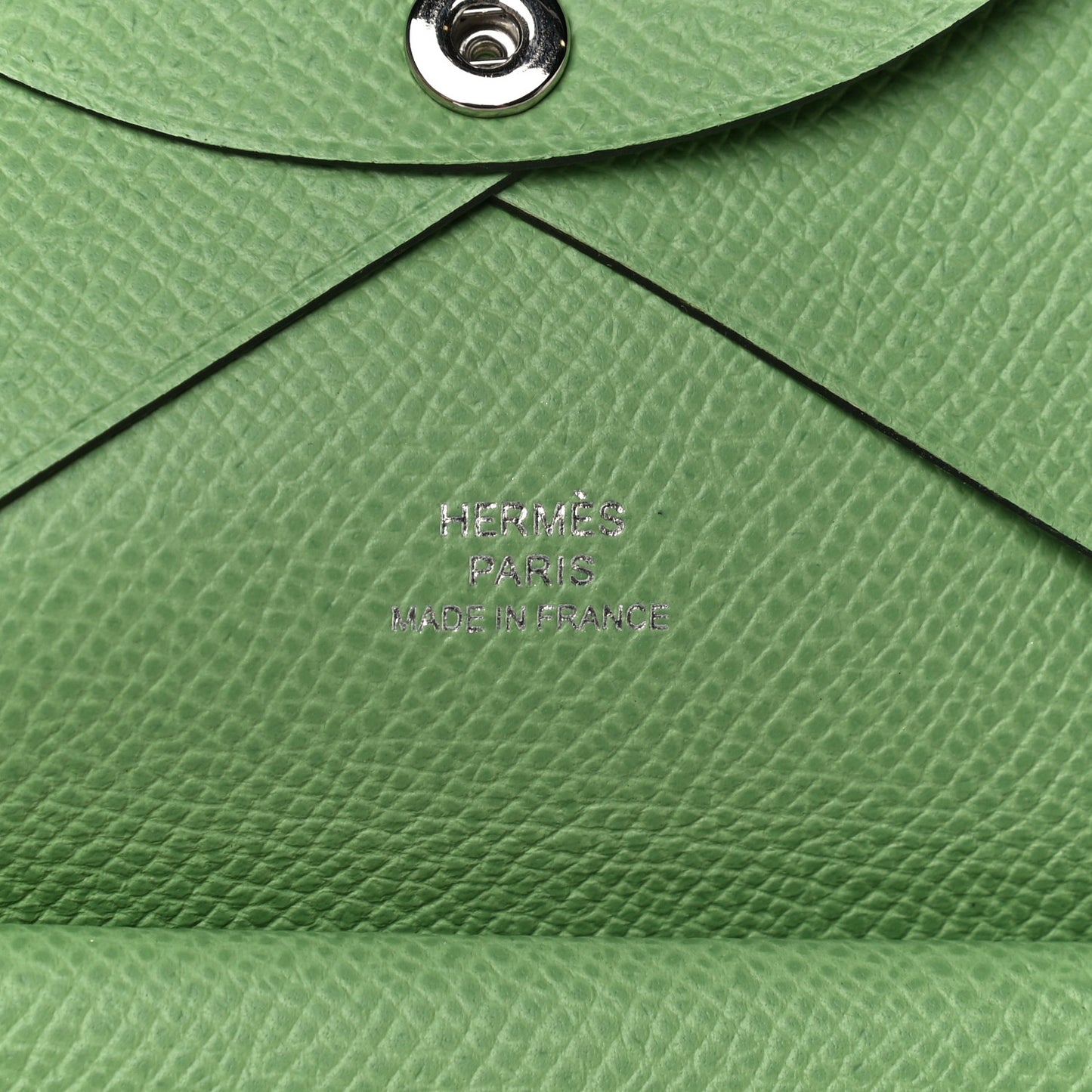 Epsom Calvi Duo Card Case Vert Criquet