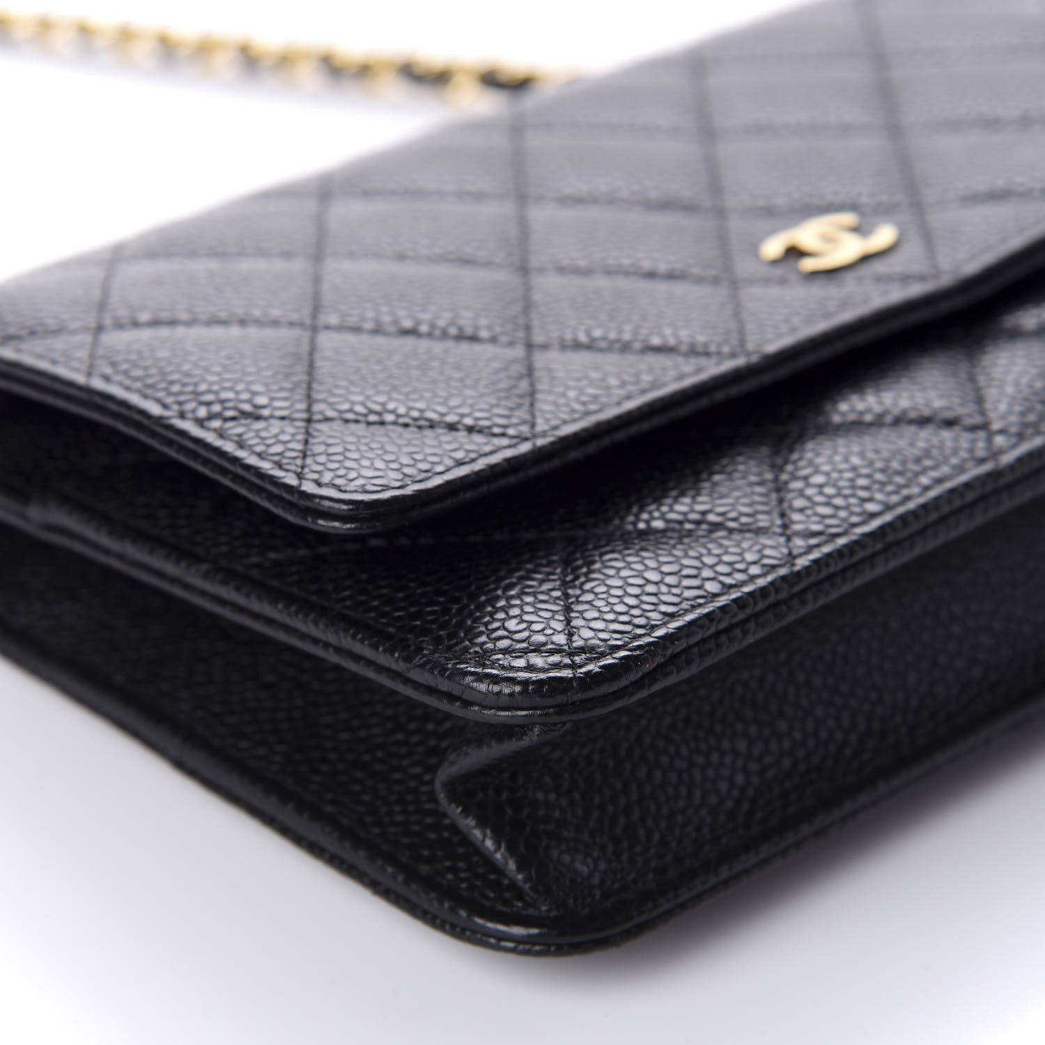 Chanel Caviar Quilted Wallet On Chain WOC Black 6 of 12