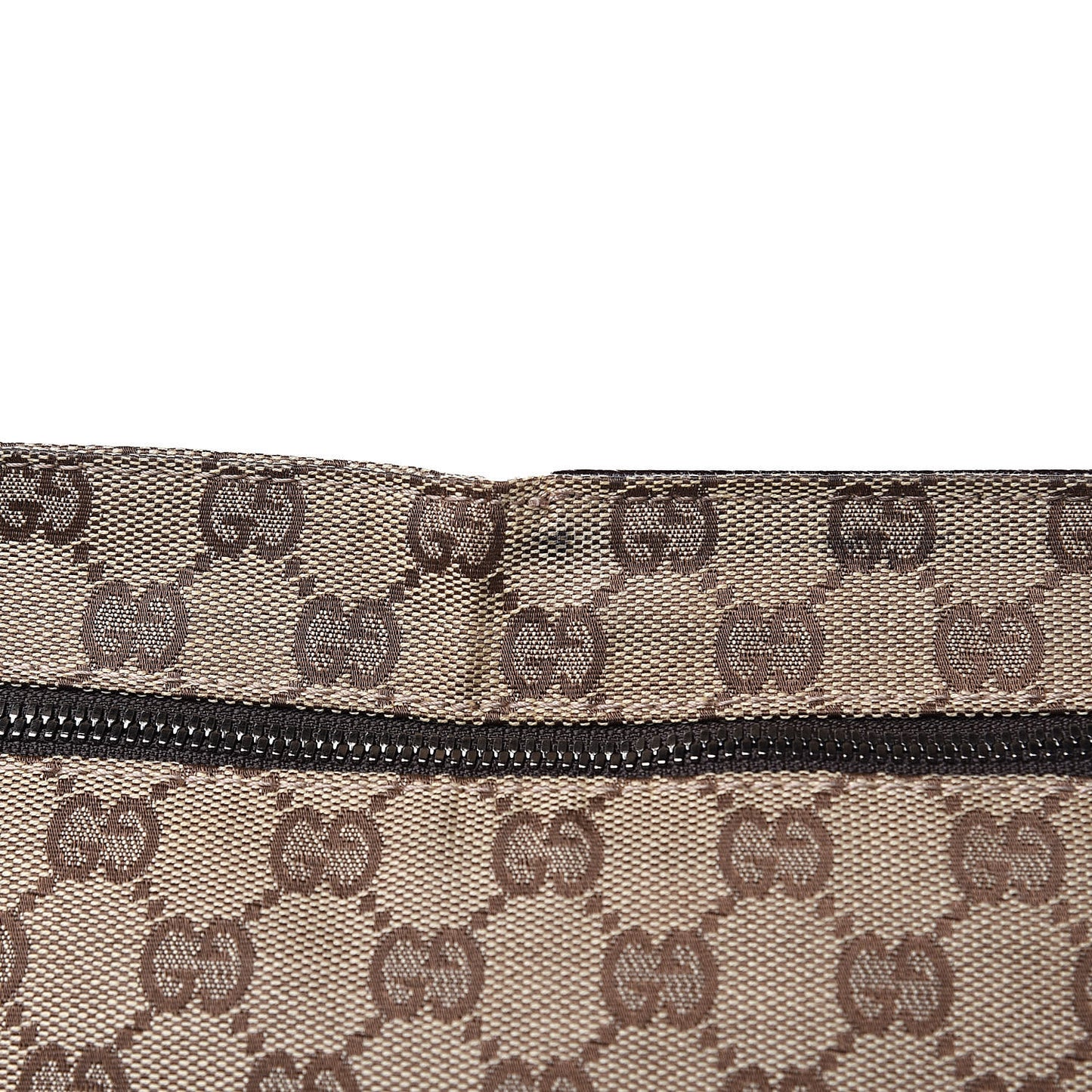 Monogram Web Belt Bag Dark Brown