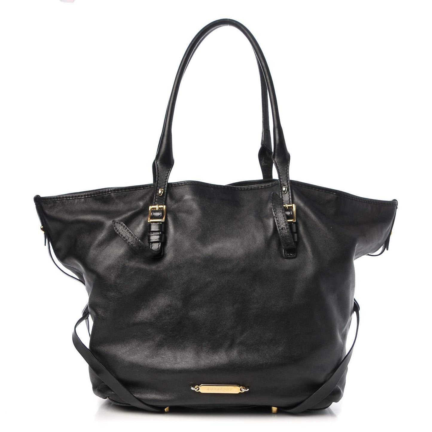 Lambskin Medium East West Tote Black