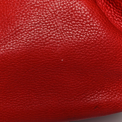 Burberry Grainy Calfskin House Check Small Maidstone Red 14 of 18