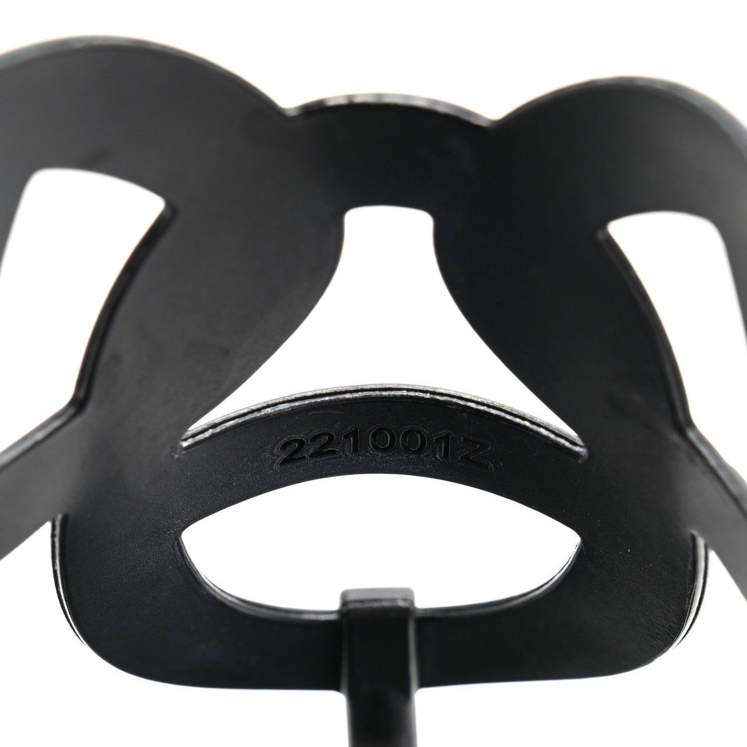 Hermes Rubber Womens Egerie Sandals 37 Black 9 of 10