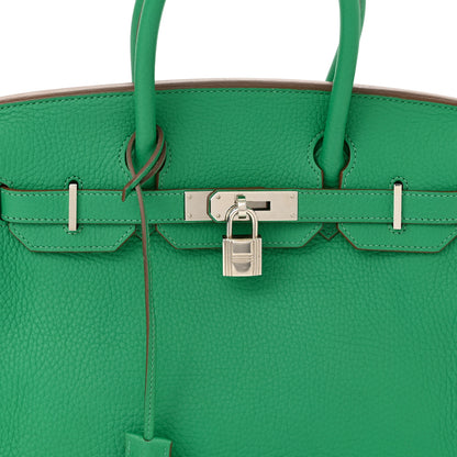 Hermes Taurillon Clemence Birkin 30 Menthe 8 of 14