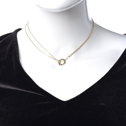 Cartier 18K Yellow Gold 2 Diamond LOVE Necklace 2 of 7