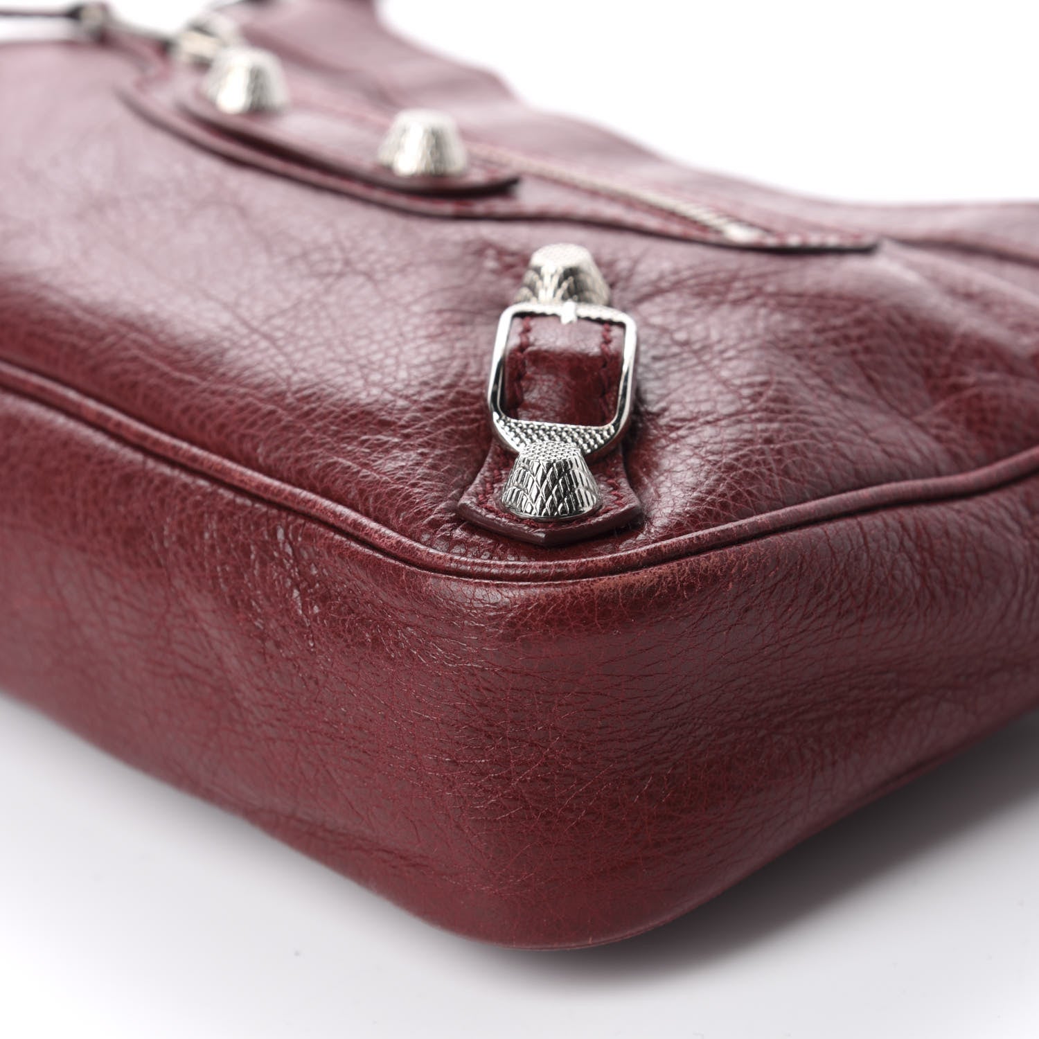 Balenciaga Agneau Giant 12 Silver Hardware Hip Rouge Cerise 7 of 10