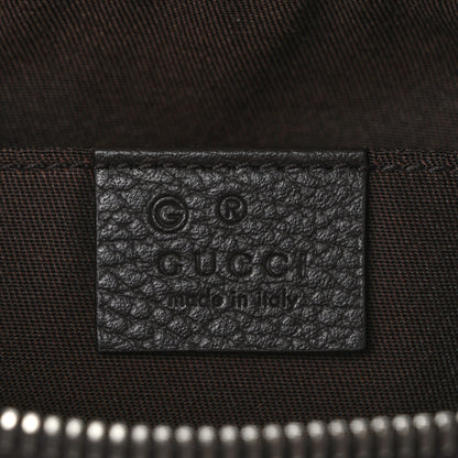 Gucci Monogram Dollar Calfskin Belt Bag Beige Ebony Testa di Moro Marrone Scuro 6 of 9