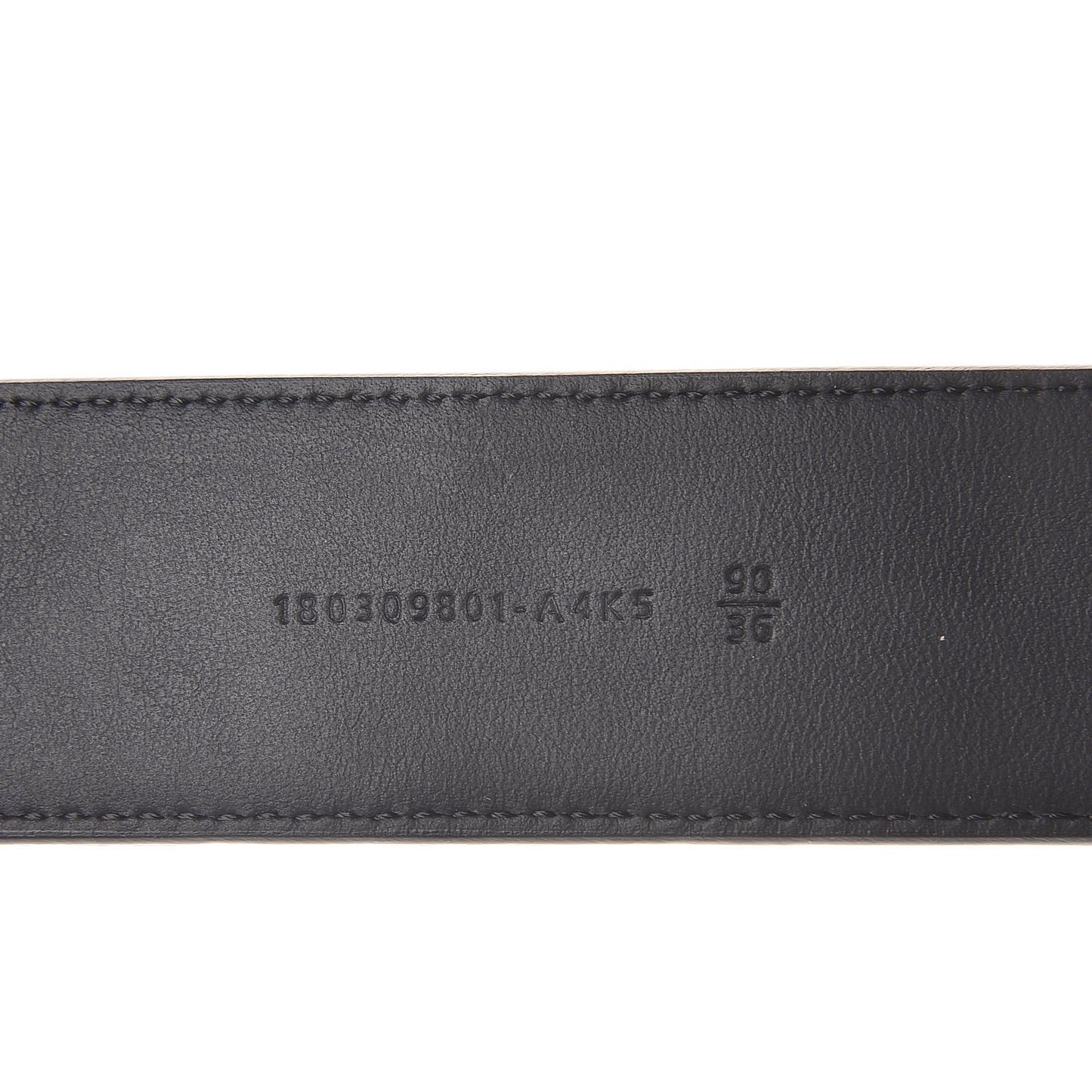 Vitello Century Bi-Color FF 1974 Embossed Belt 90 36 Maya Black