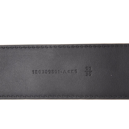 Fendi Vitello Century Bi-Color FF 1974 Embossed Belt 90 36 Maya Black 8 of 9