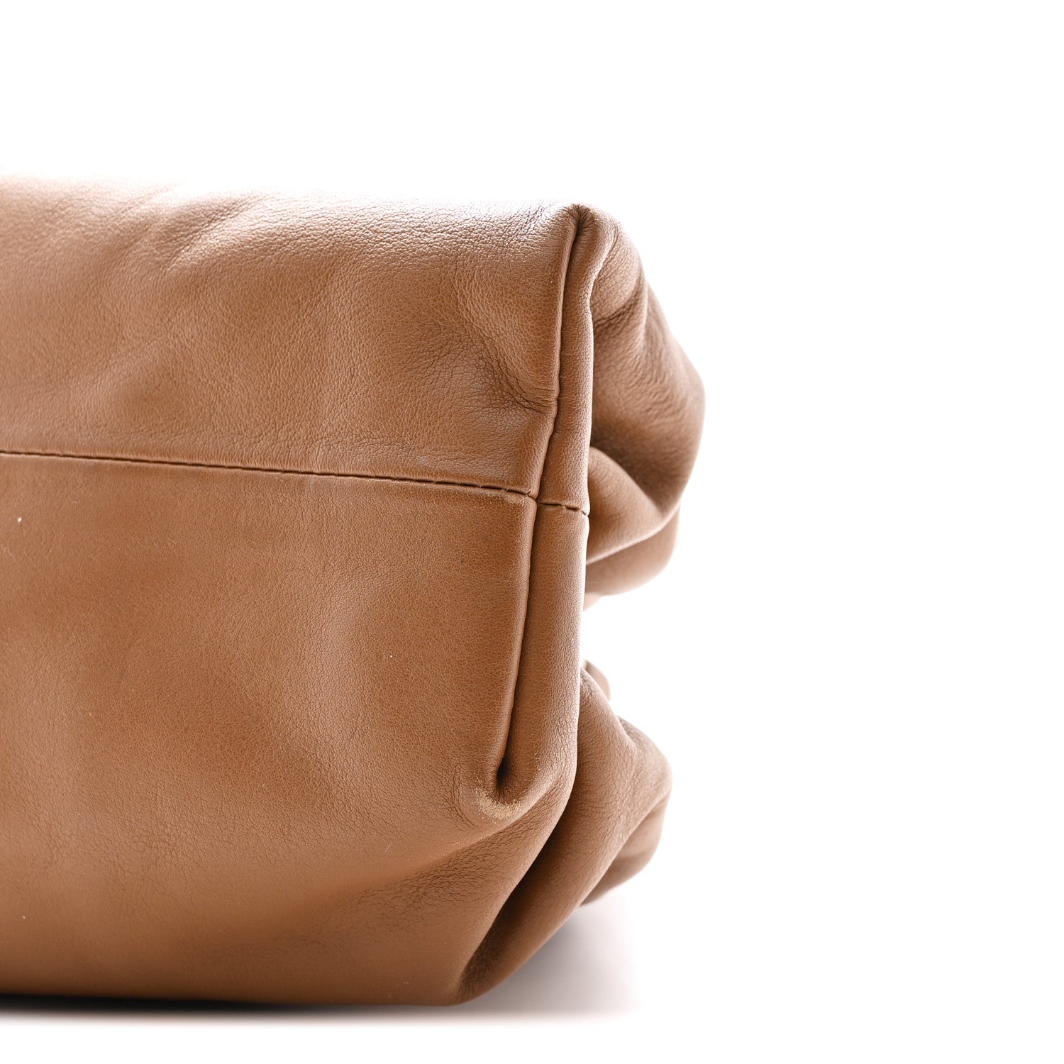 Bottega Veneta Smooth Butter Calf The Pouch Oversized Clutch Cammello 10 of 10