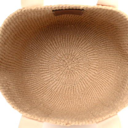 Chloe Raffia Large Woody Tote White 5 of 9