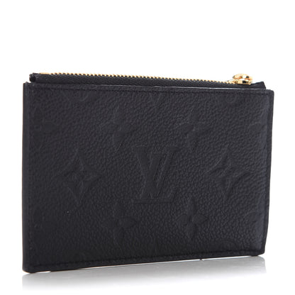 Louis Vuitton Empreinte Zipper Card Holder Black 3 of 8