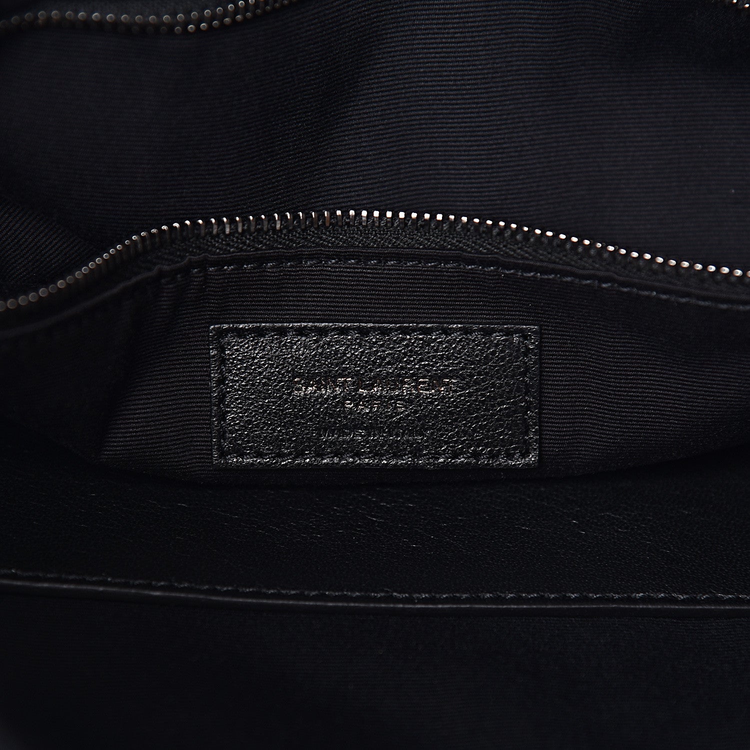 Saint Laurent Crinkled Calfskin Matelasse Monogram Niki Shoulder Bag Black 6 of 10