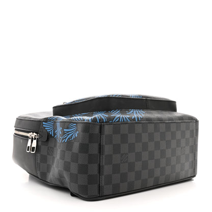 Louis Vuitton Damier Graphite Rope Josh Backpack Blue 4 of 11
