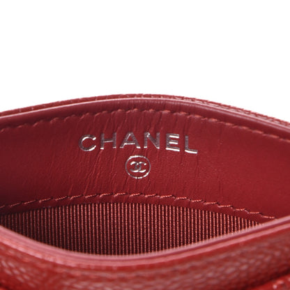 Chanel Caviar Quilted Card Holder Red 6 of 9