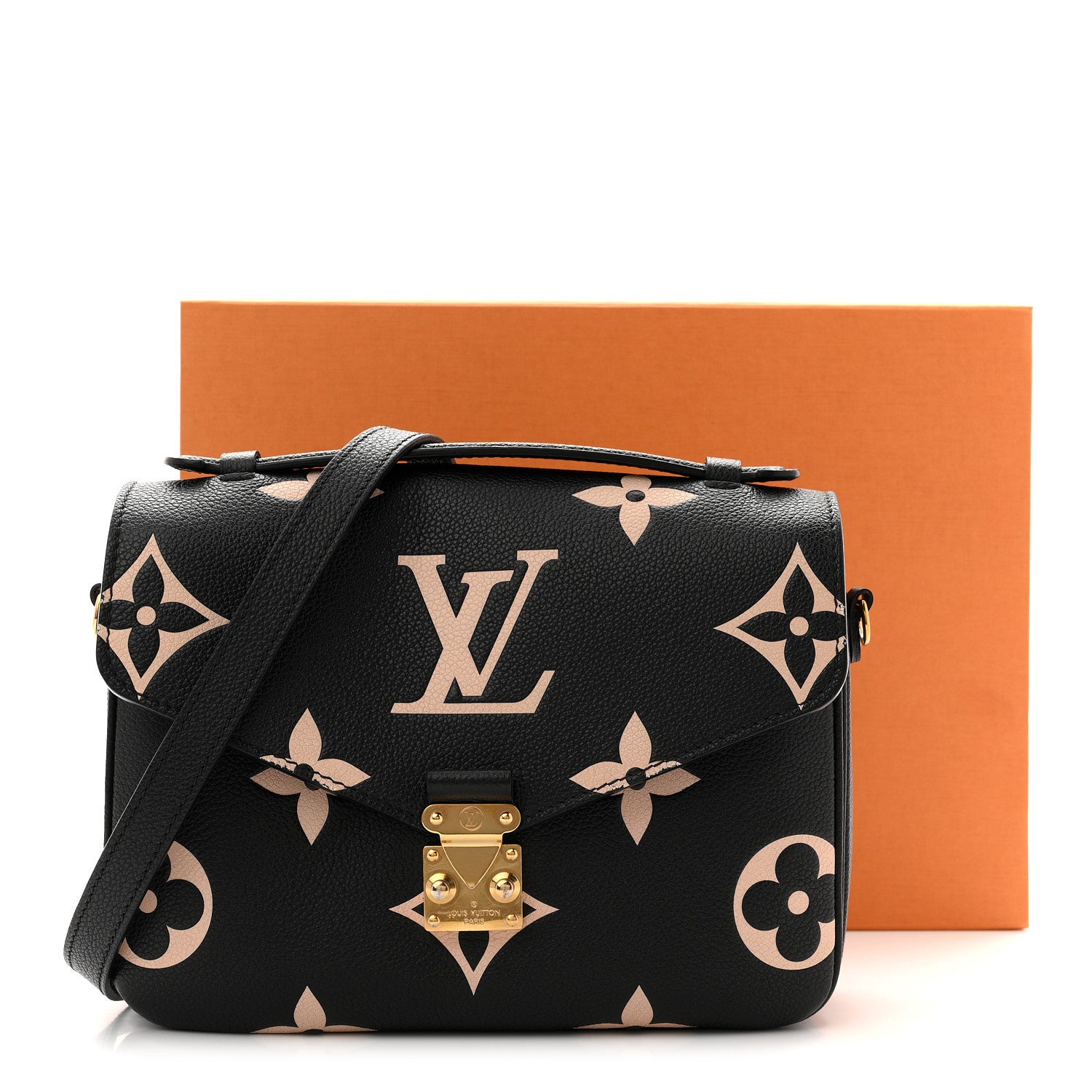 Louis Vuitton Empreinte Monogram Giant Pochette Metis Black Beige 11 of 11