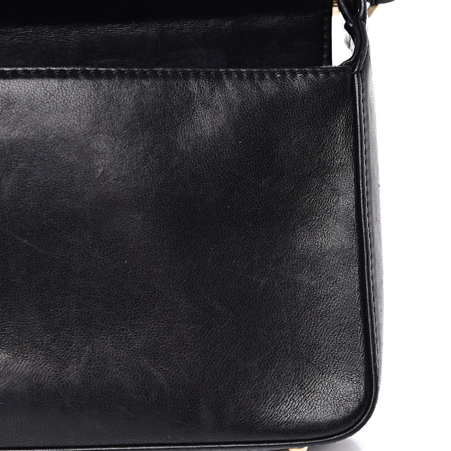 Chanel Lambskin Quilted CC Chocolate Bar Flap Black 14 of 16