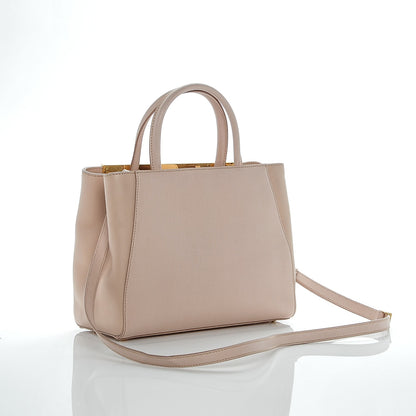 Fendi Vitello Elite Flamingo Petite 2Jours Tote Rosa Plaster 3 of 7