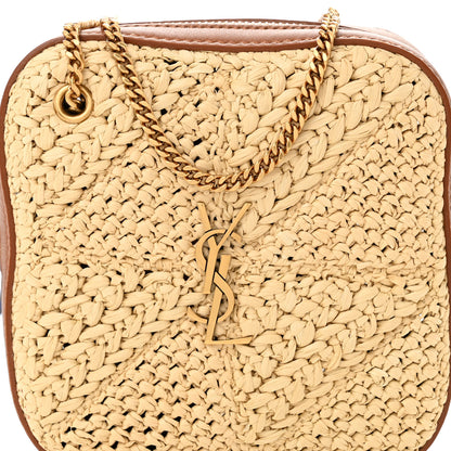 Saint Laurent Raffia Calfskin Monogram Jamie Cube Beige Brick 8 of 11