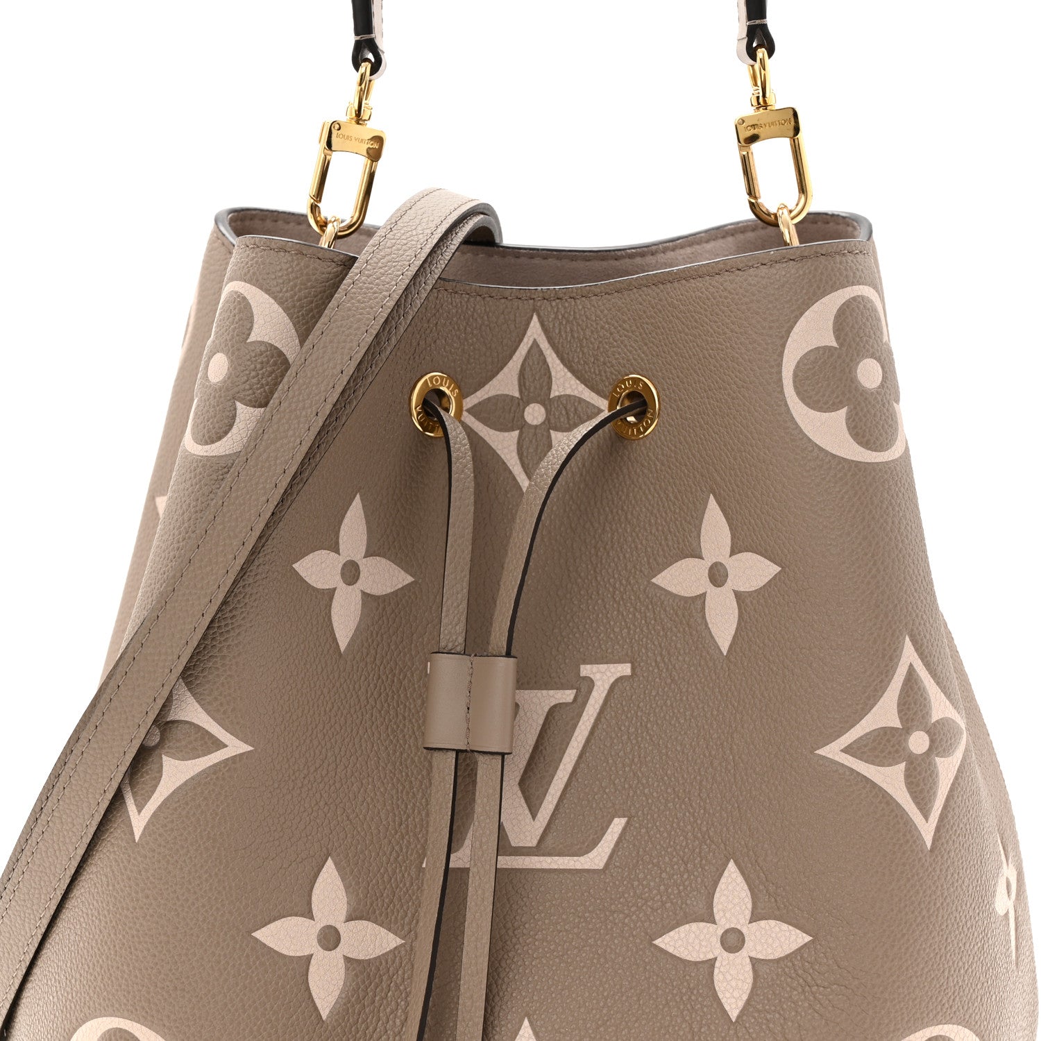 Louis Vuitton Empreinte Monogram Giant Neonoe MM Tourterelle Creme 8 of 11