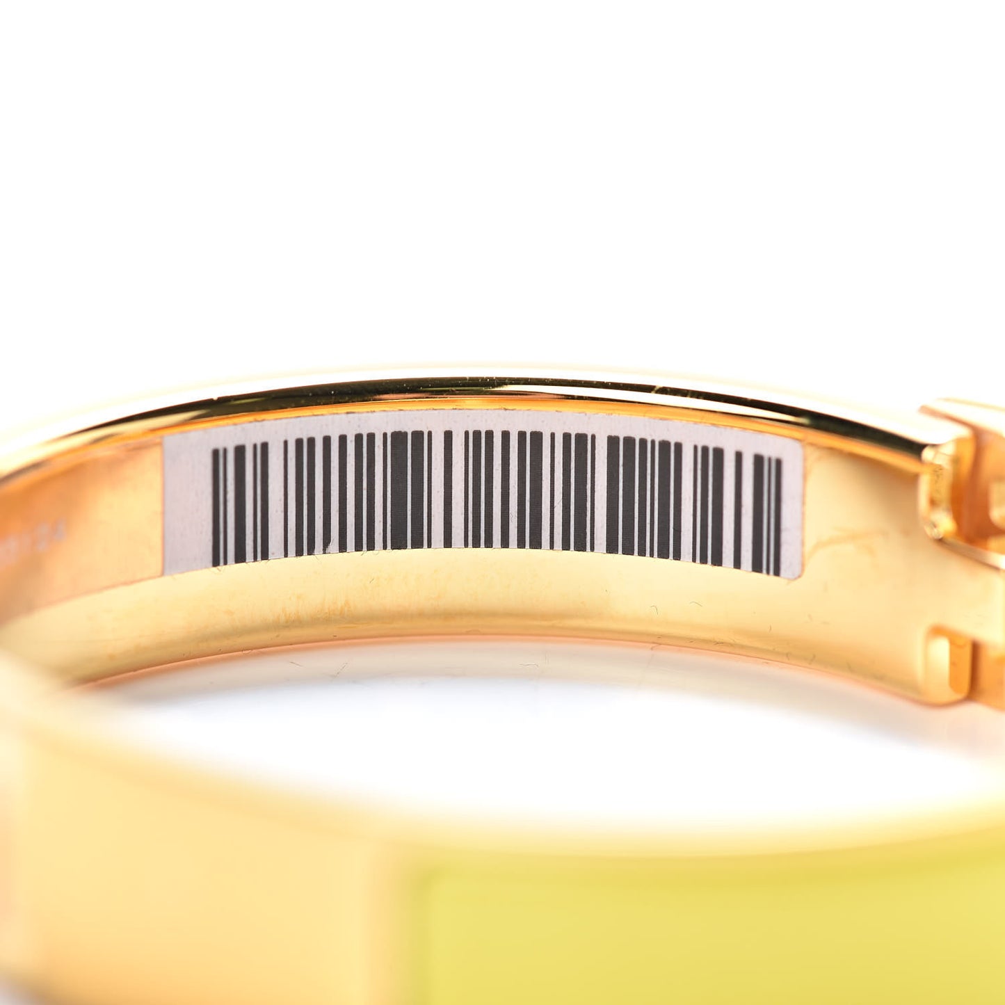 Enamel Narrow Clic Clac H Bracelet PM Jaune Tennis