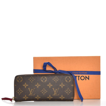 Louis Vuitton Monogram Clemence Wallet Fuchsia 8 of 8